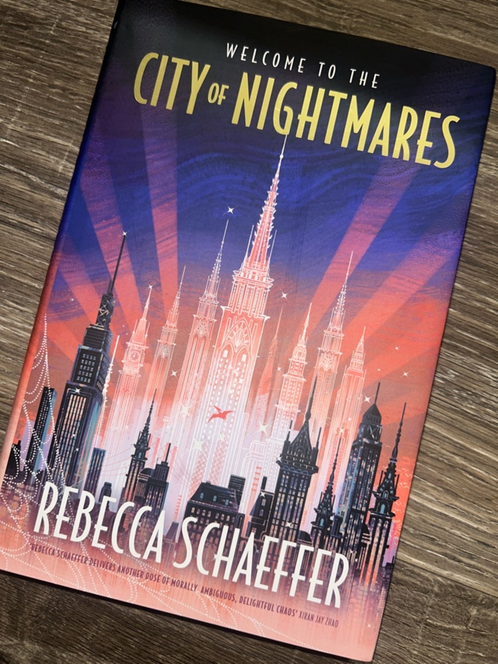 Fairyloot signed edition City of Nightmares by Rebecca Schaeffer hardcover